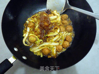 Stewed Vermicelli with Cabbage Balls recipe