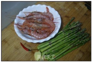 Spicy Shrimp with Asparagus recipe