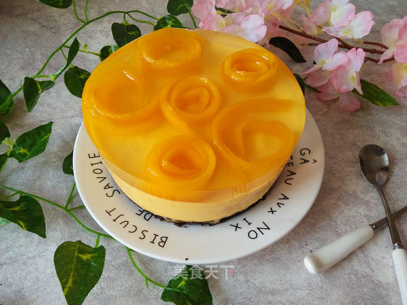 # Fourth Baking Contest and is Love to Eat Festival# Rose Flower Crystal Mango Mousse