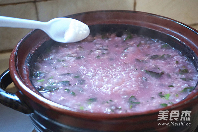 Amaranth Porridge with Minced Meat recipe