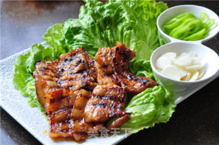 Korean Style Grilled Pork Belly with Spicy Sauce recipe