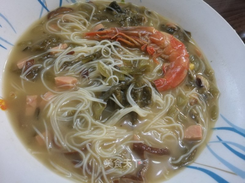 Cantonese Sauerkraut Rice Noodle recipe