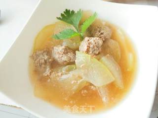 Winter Melon Lamb Meatball Soup recipe