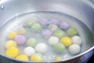 Colorful Glutinous Rice Balls recipe