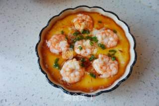 Steamed Tender Eggs with Shrimp recipe