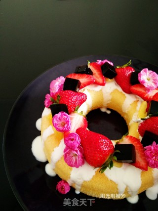 #四session Baking Contest and is Love Eat Festival#cherry Chiffon Cake [6 Inches] recipe