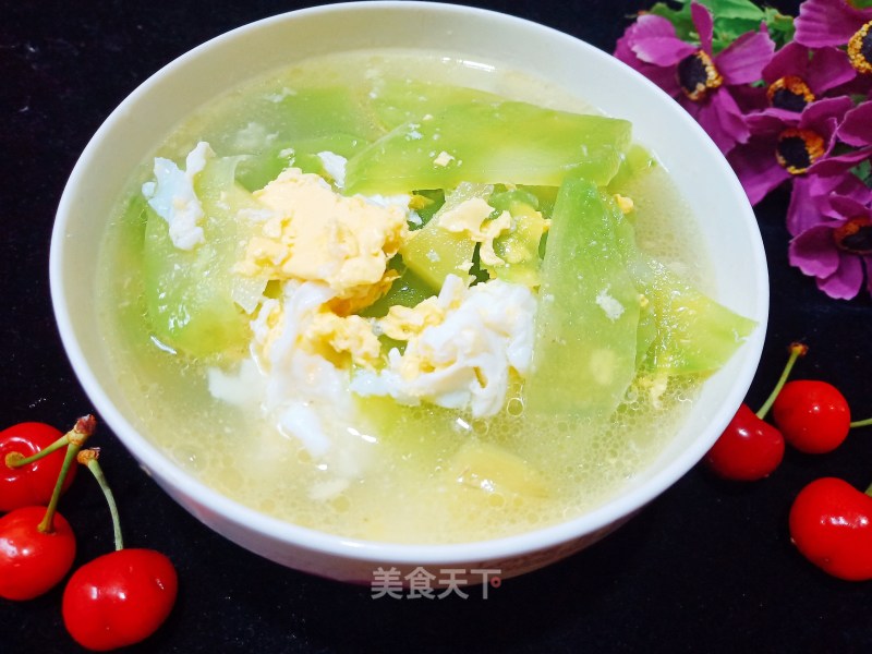 "lazy Meal" Lettuce and Egg Soup recipe