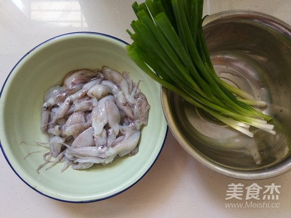 Squid with Tempeh and Green Onion recipe