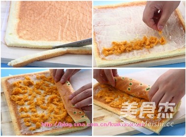 Pork Floss Cake Roll recipe