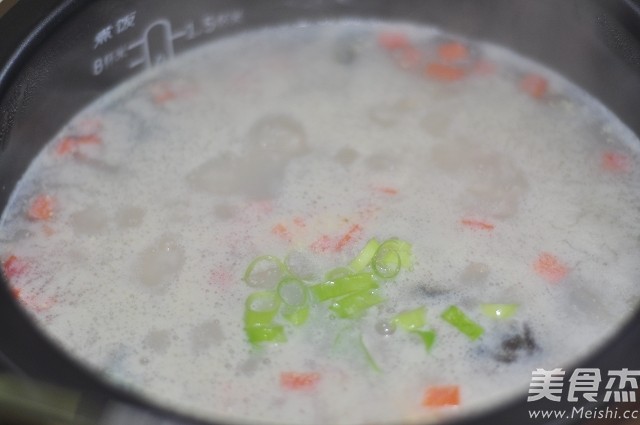 Three-color Chicken Porridge recipe