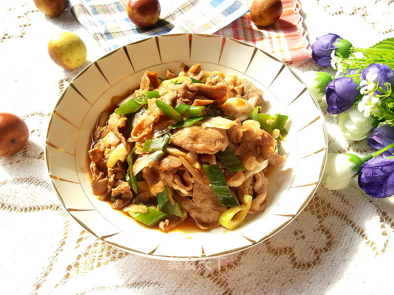 Stir-fried Lamb with Scallions recipe