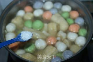 Mushroom Color Vegetable Meatball Soup recipe
