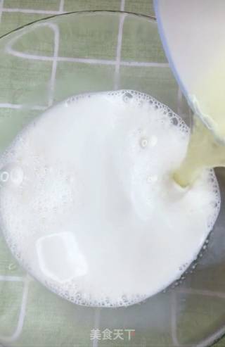 Double Skin Milk with Mango Flesh recipe