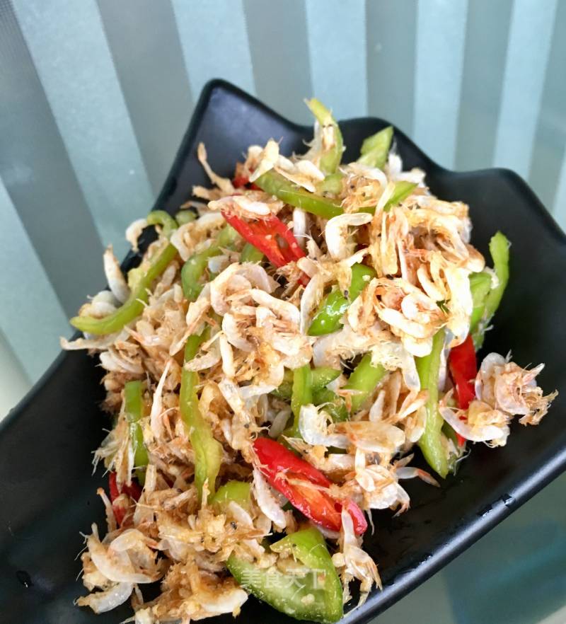 Fresh Chili Mixed with Shrimp Skin recipe