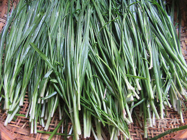 Pickled Small Pickles, Chives, Peanuts recipe