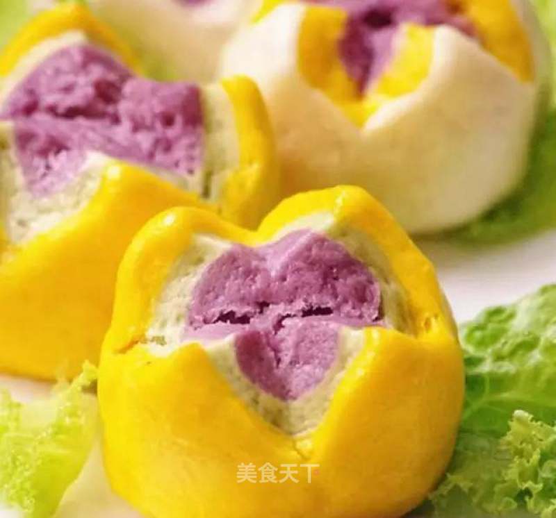 Are The Steamed Buns Made into Blossoms, But are You Afraid that Children Won't Like It? recipe