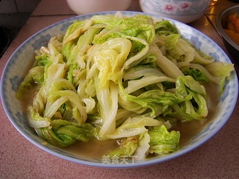 Garlic Cabbage Leaves recipe