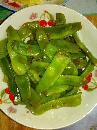 Simple Vegetarian Stir-fried Green Lentils recipe