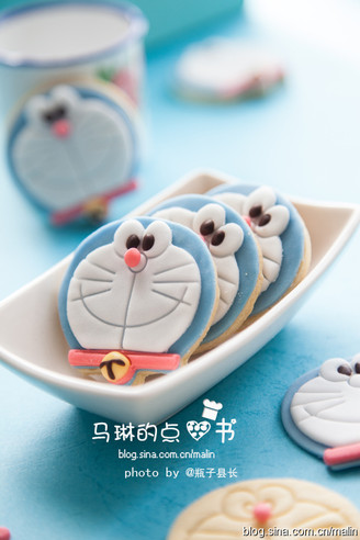 Fondant Doraemon Cookies recipe