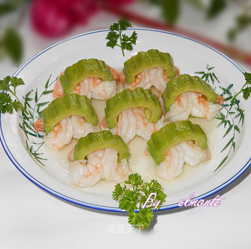 [zhejiang Cuisine] Bitter Gourd Wishful Shrimp recipe