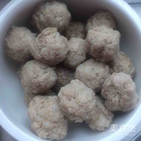 Duck Blood Tofu Roasted Meatballs recipe