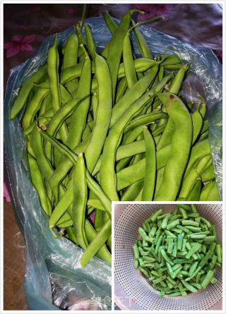 Fried Noodles with Beans recipe