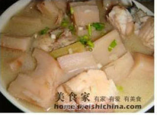 Choi Fish Braised Lotus Root recipe
