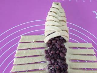 #四session Baking Contest and is Love to Eat Festival# Honey Bean Garland Bread recipe