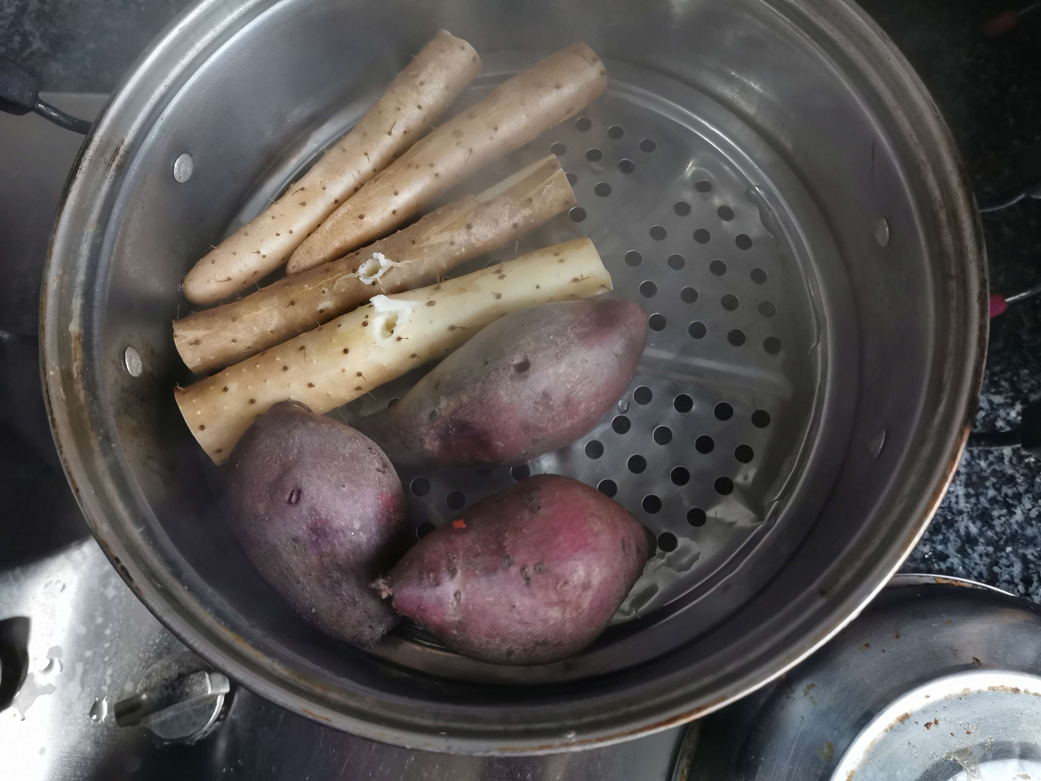 Crystal Yam and Purple Sweet Potato Dumplings recipe