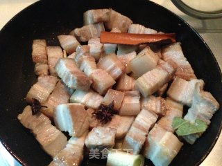 Braised Pork with Tiger Skin and Quail Egg recipe