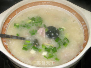 Raw Congee with Preserved Egg and Lean Meat Porridge recipe