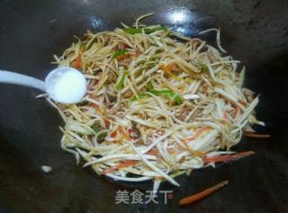 Stir-fried Shredded Pork with Rice White recipe