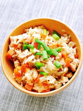 Mushroom and Carrot Chicken Braised Rice recipe