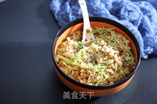 Spicy Chicken Fried Rice with Cabbage and Celery recipe