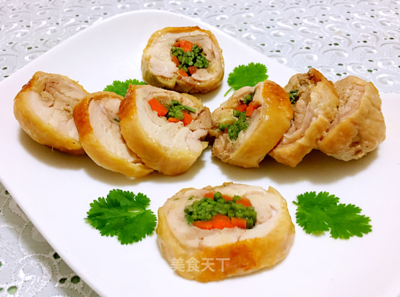 Chicken Drumsticks and Vegetable Rolls recipe