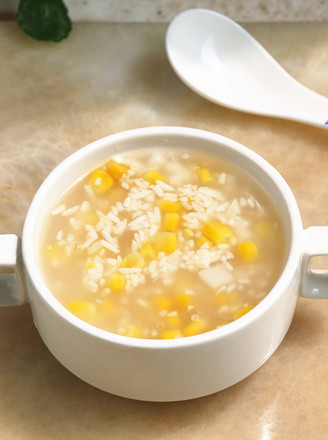 Corn Distilled Rice Cake Soup recipe