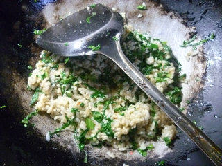 Fried Rice with Shacha Pickle Leaves recipe