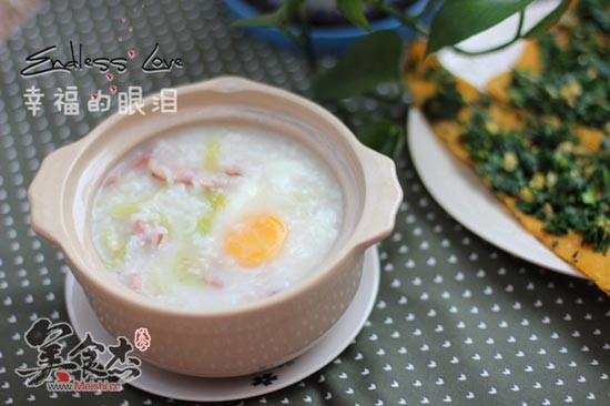 Bacon Nest Egg Casserole Congee recipe