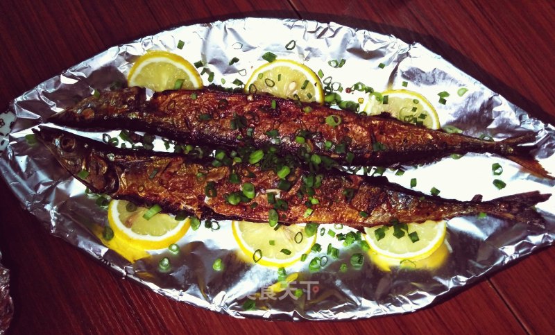 Grilled Lemon Saury recipe