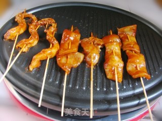 【hengbo Electric Grill Trial Report】——spicy Grilled Squid recipe