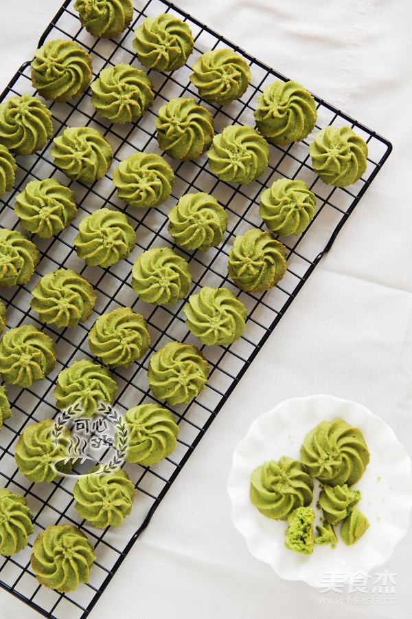 Favorite Touch of Green --- Matcha Almond Cookies recipe