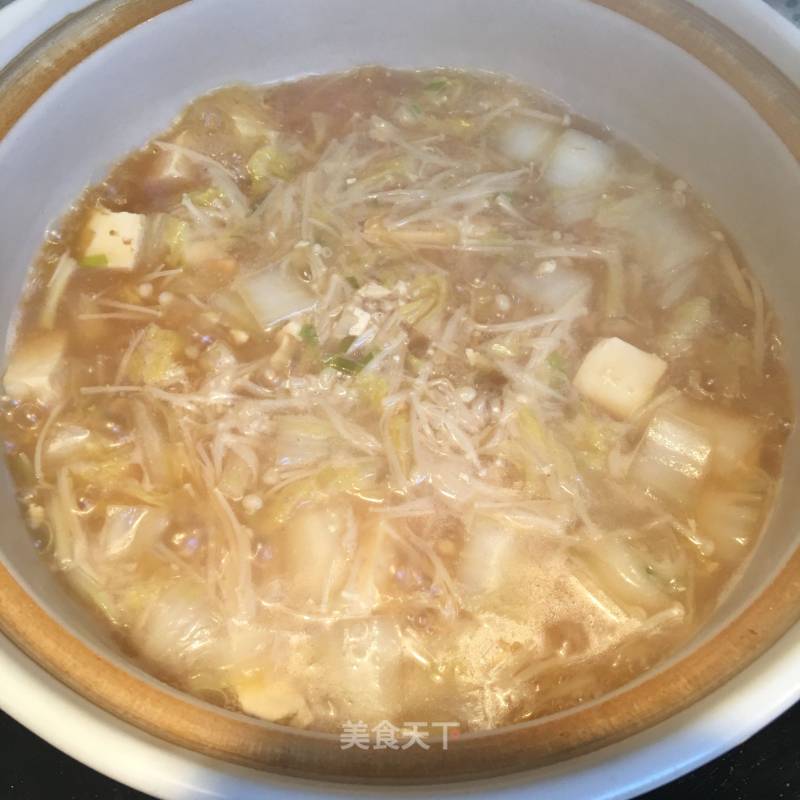 Enoki Mushroom and Mixed Vegetable Pot recipe