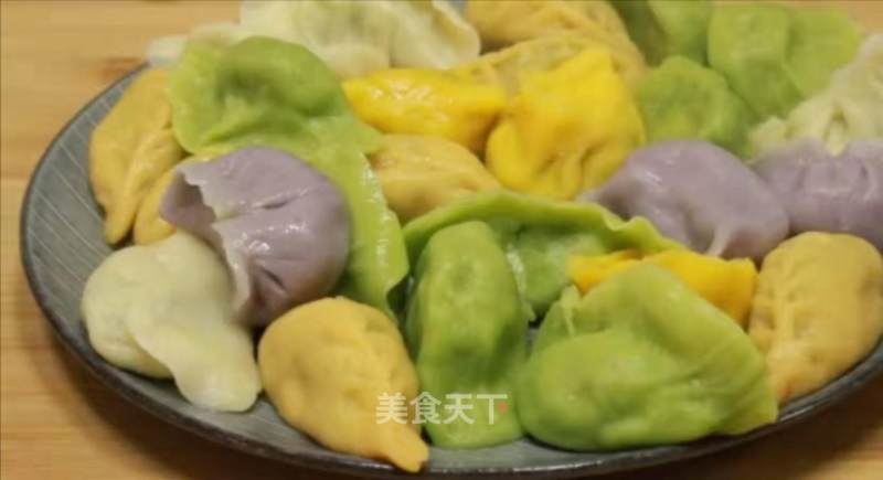 (red, Yellow, Green, Purple and White) Super Detailed Method of Five-color Dumplings with Five Precious Powder (various Kinds of Wrapping Methods), Add One Thing, Invigorate The Spleen, Nourish The Stomach and Also Remove Dampness, Phlegm and Obesity. Licking The Screen! recipe