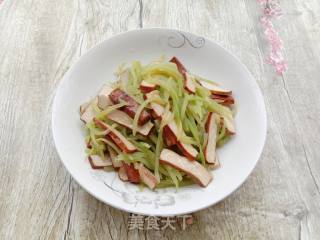 Lettuce Fried Dried Tofu recipe