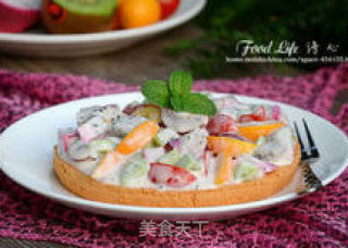 [cake Fruit Salad] --- Five Minutes to Prepare A Delicious Afternoon Tea recipe