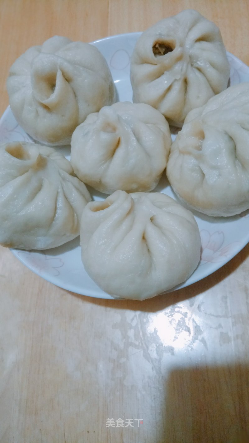 Lentil Pork Steamed Bun recipe