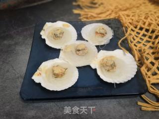 Scallops with Garlic Vermicelli recipe