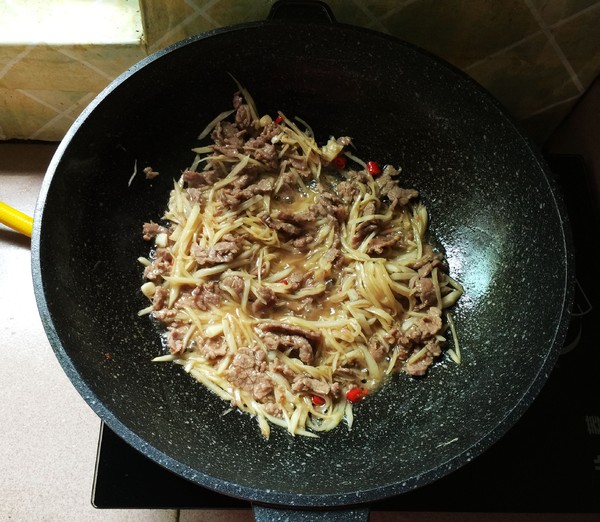 Stir-fried Beef with Tender Ginger recipe