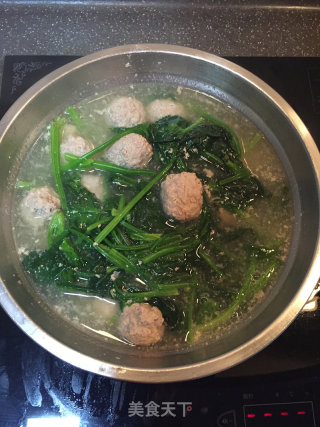 Spinach Meatball Soup recipe