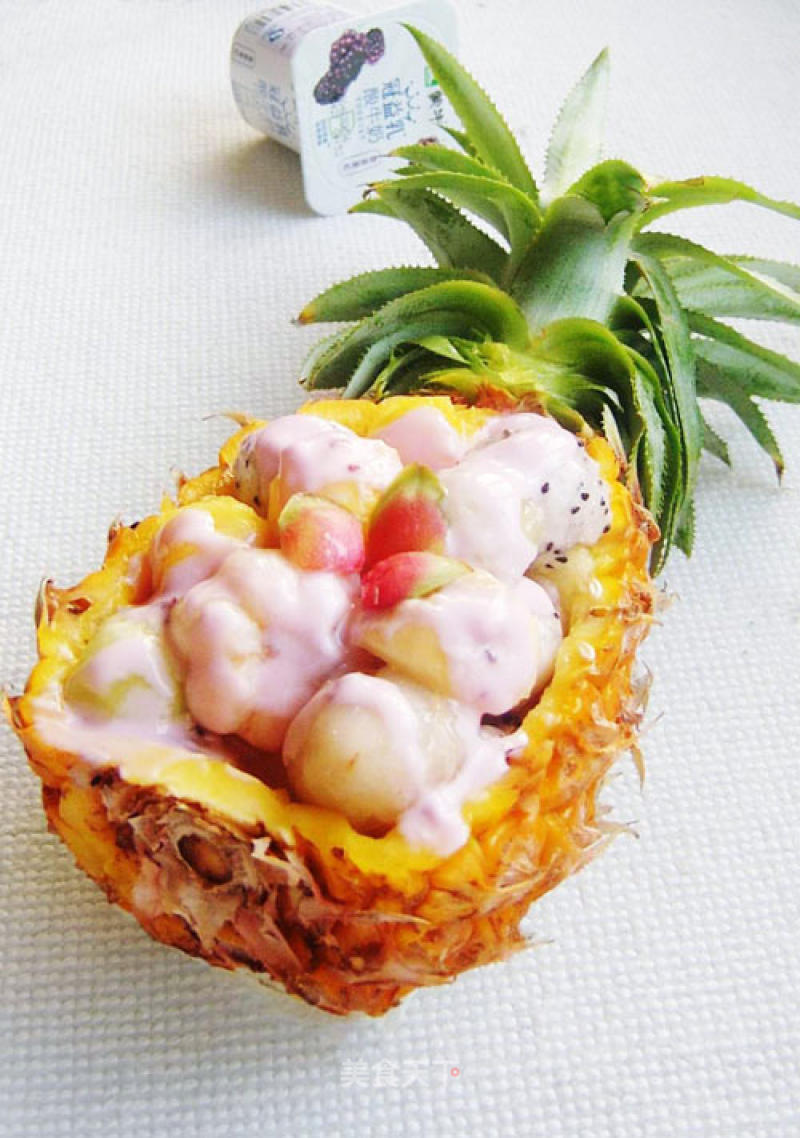 Pineapple Boat Fruit Salad recipe